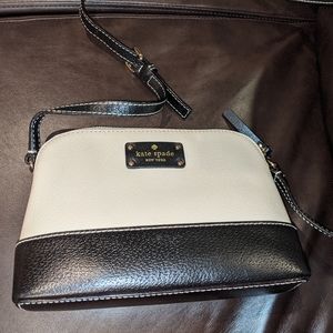 Kate Spade New York black and ivory leather bag